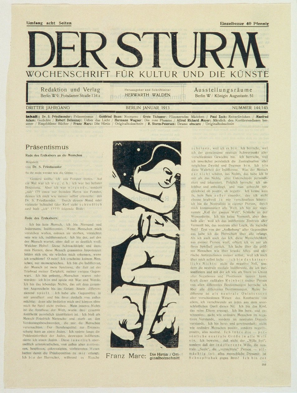 Gjeterinnen av Franz Marc