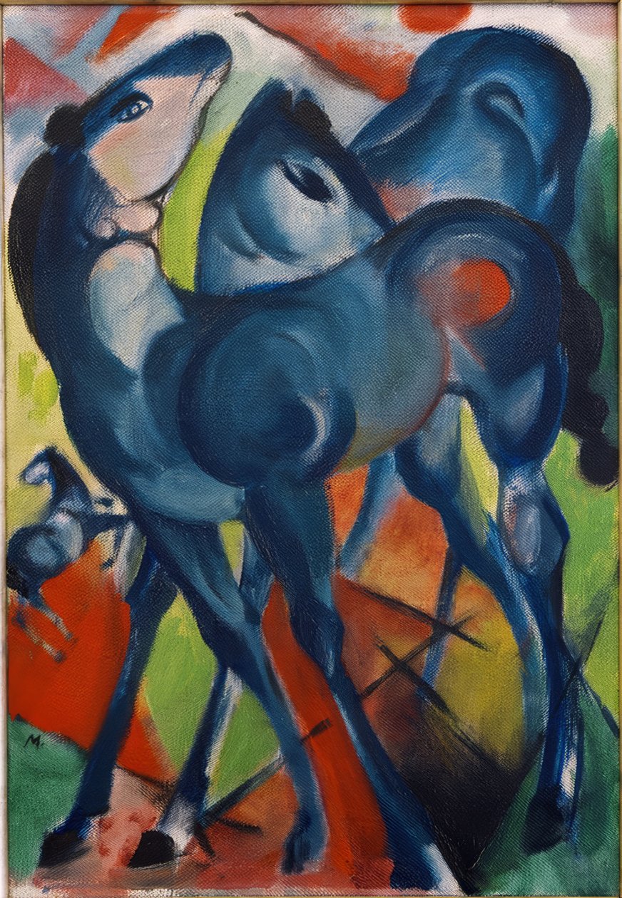 De blå føllene av Franz Marc