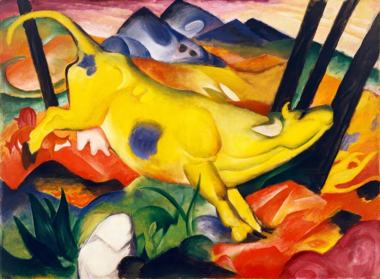 Den gule kua av Franz Marc