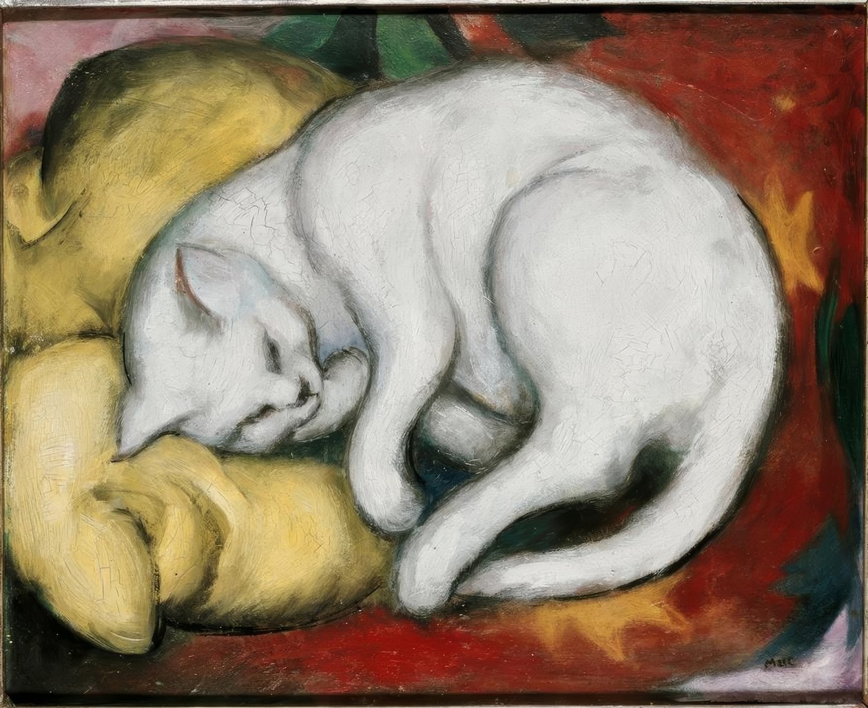 Den hvite katten av Franz Marc