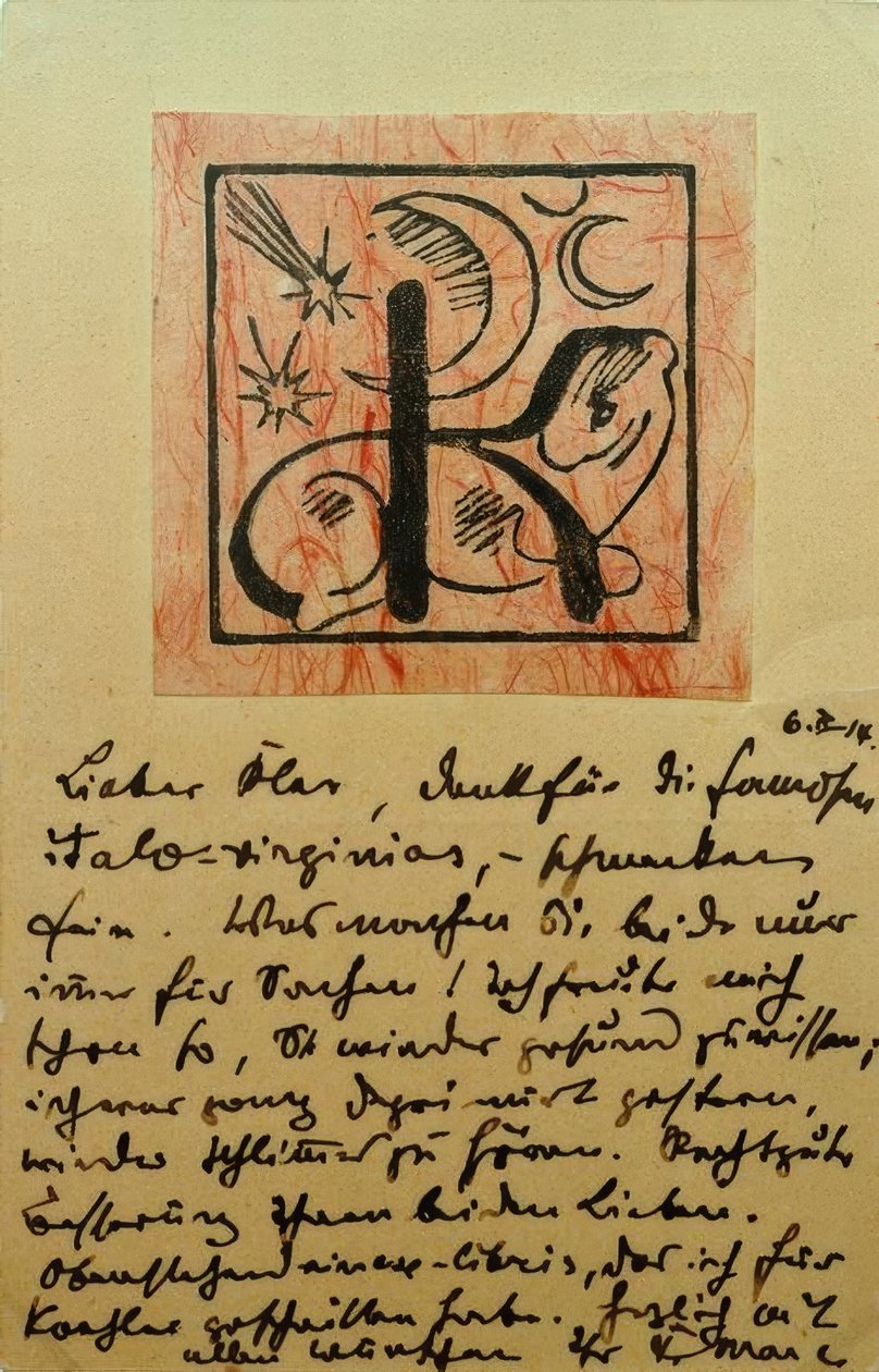 Exlibris Bernhard Koehler av Franz Marc