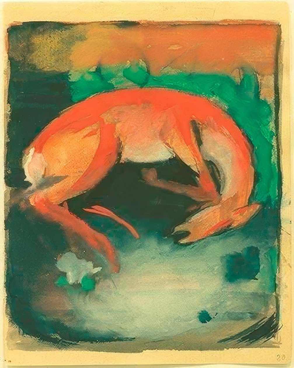 Drepte hjort av Franz Marc