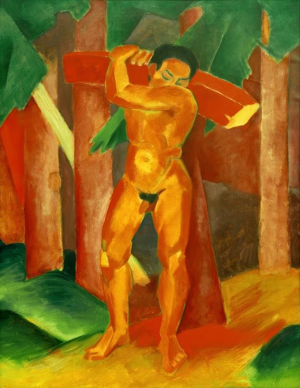 Trebjelker av Franz Marc