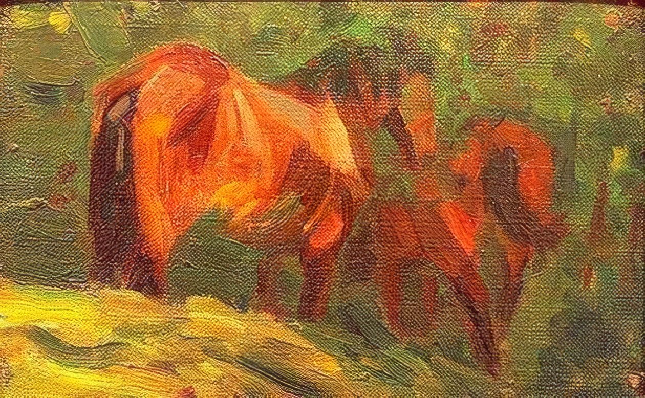 Småheststudie av Franz Marc
