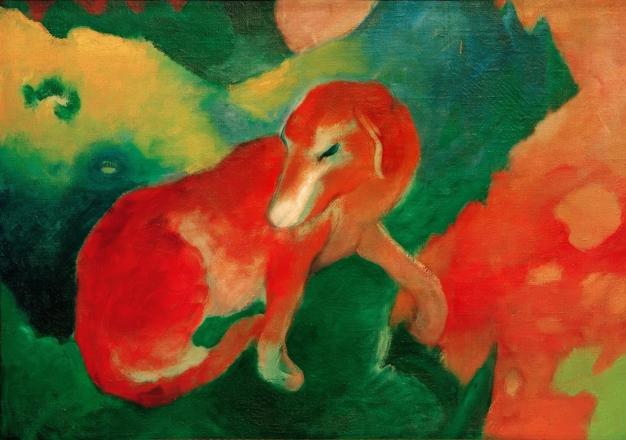Rød hund av Franz Marc