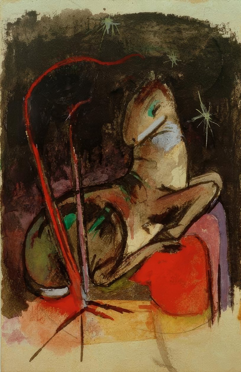 Hvilende dyr av Franz Marc