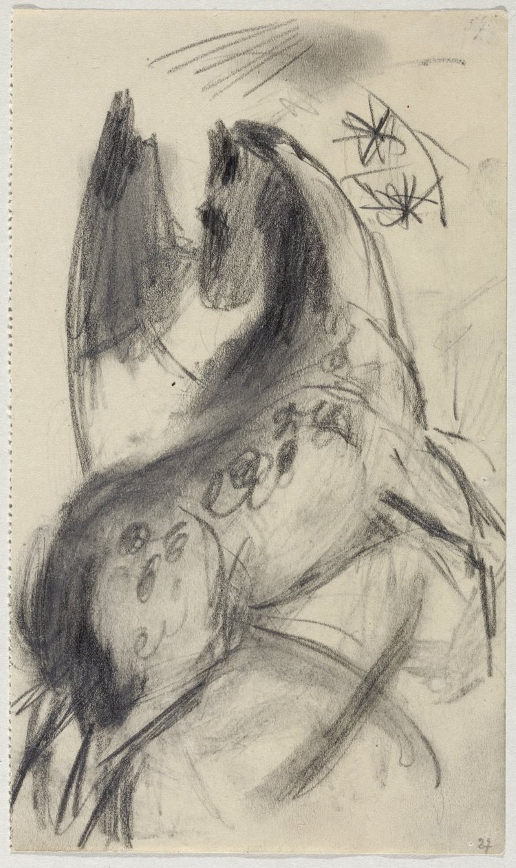 hoppende hest av Franz Marc