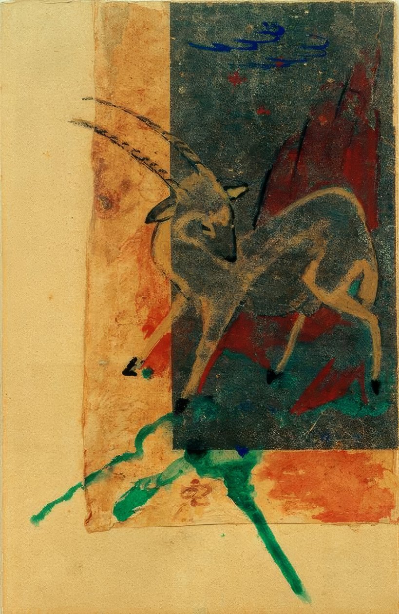 Steinbock av Franz Marc