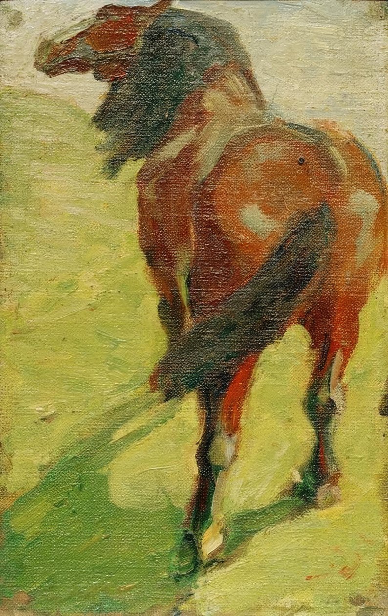 Studie av en hest av Franz Marc