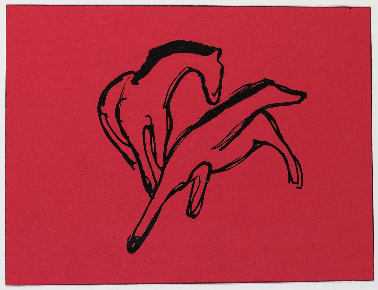 To hester av Franz Marc