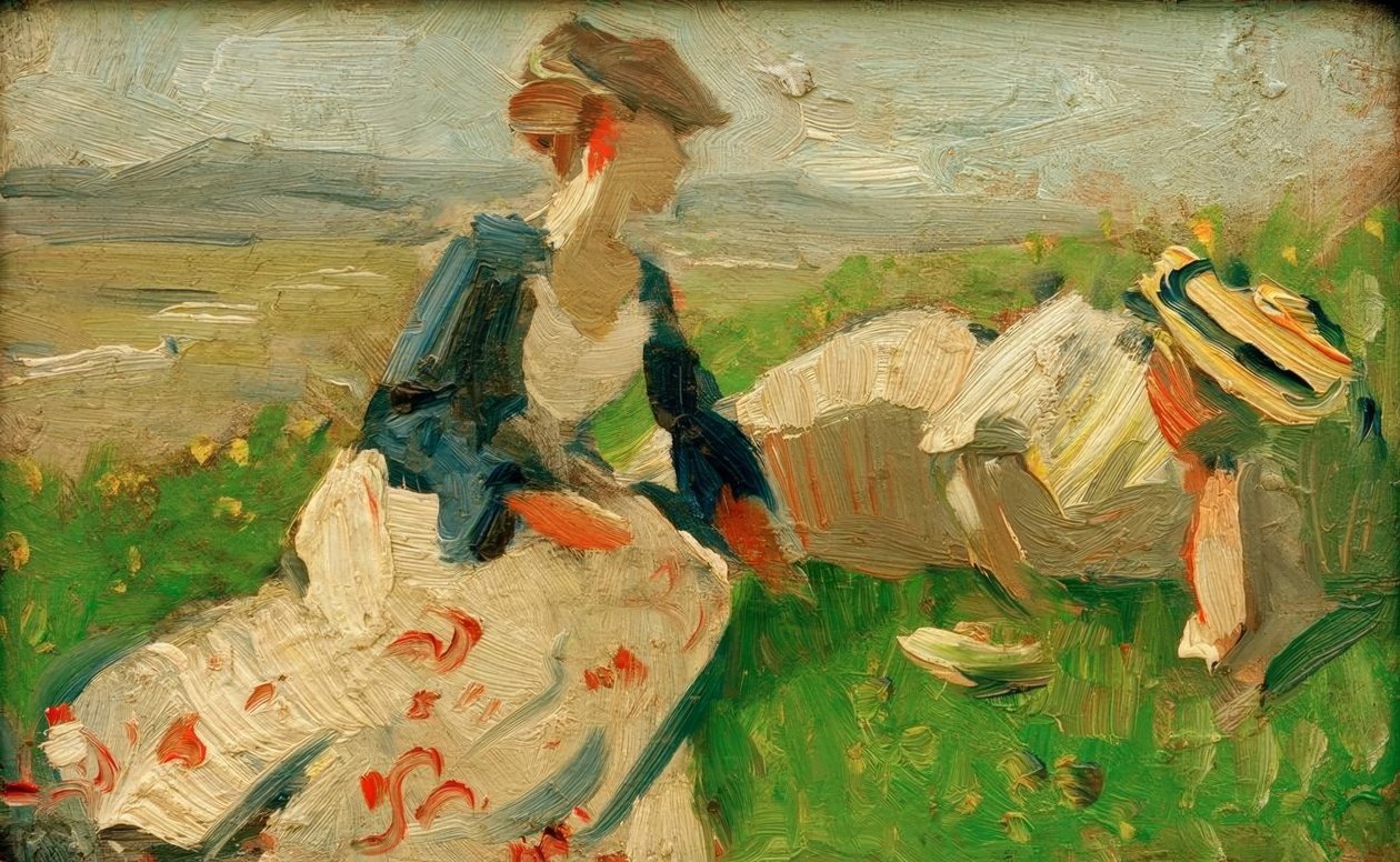 To kvinner på fjellet av Franz Marc