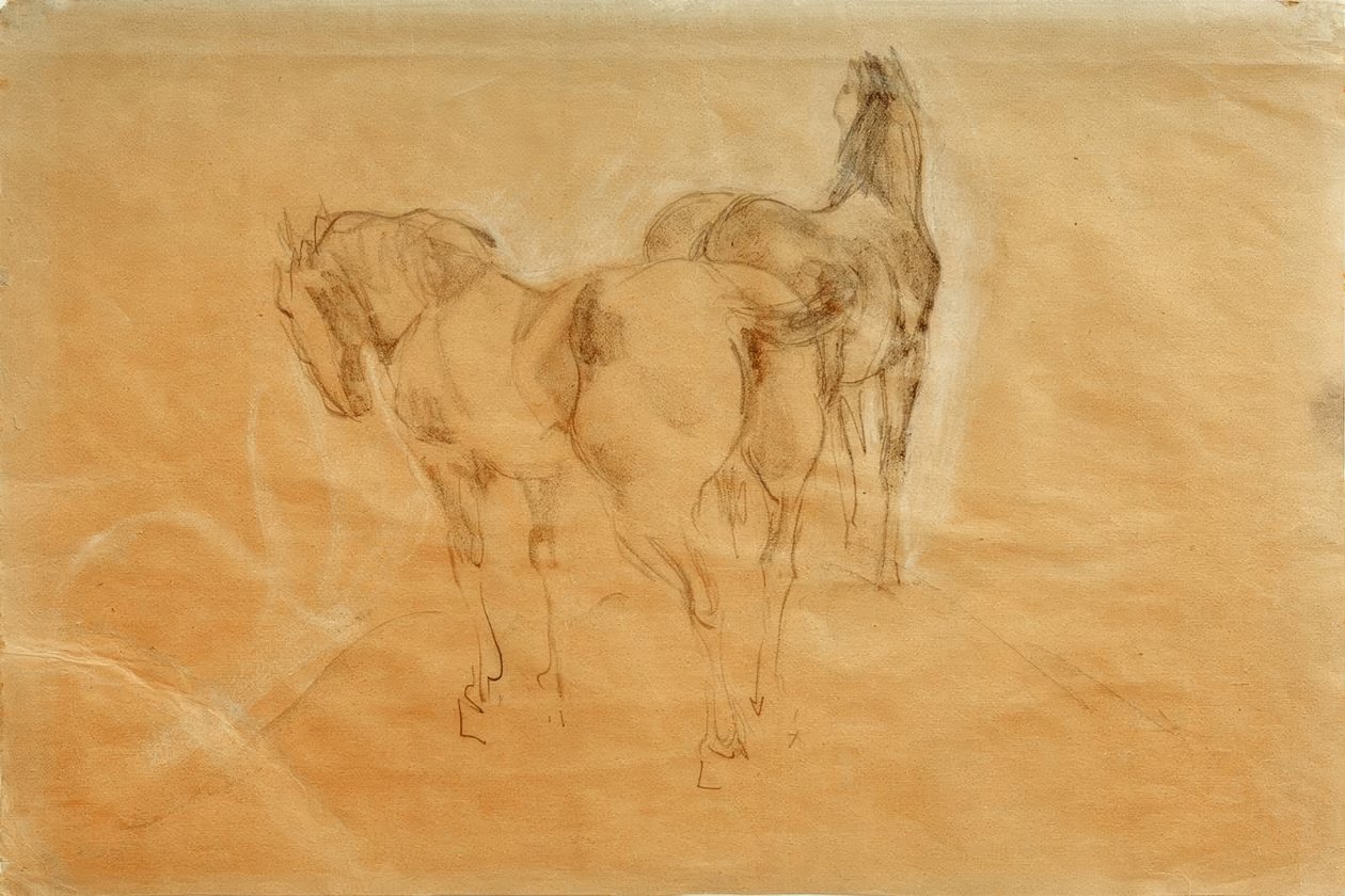 To hester av Franz Marc