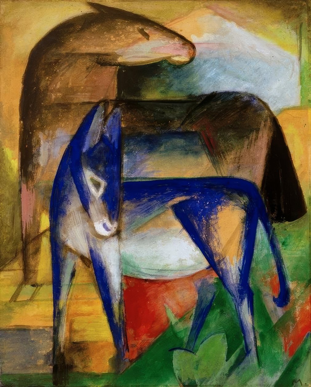 To blå esler av Franz Marc