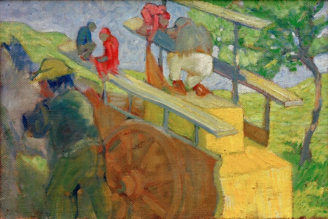 Ape på en vogn av Franz Marc