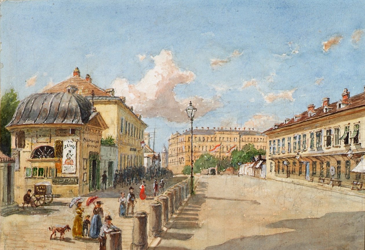 Mariahilfer-linjen i Wien av Franz Reinhold