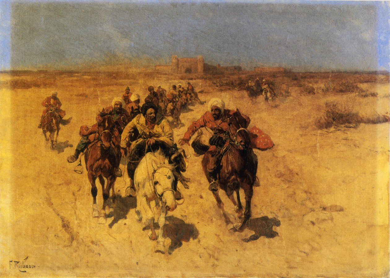 Arabere til hest av Franz Roubard
