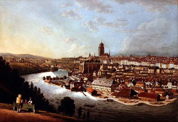Utsikt over Bern ovenfra av Franz Schmidt