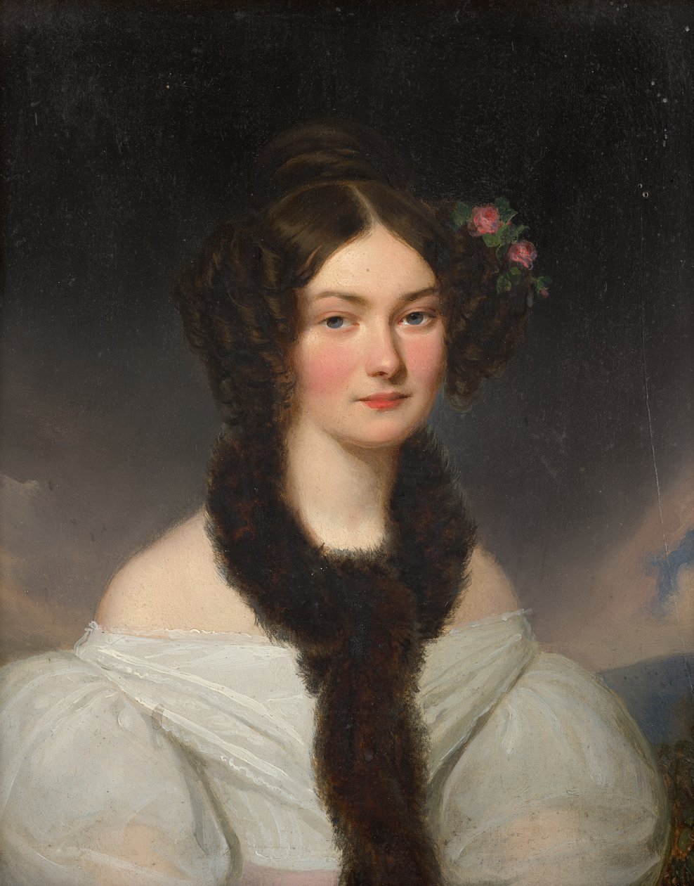 Portrett av en ung kvinne av Franz Schrotzberg