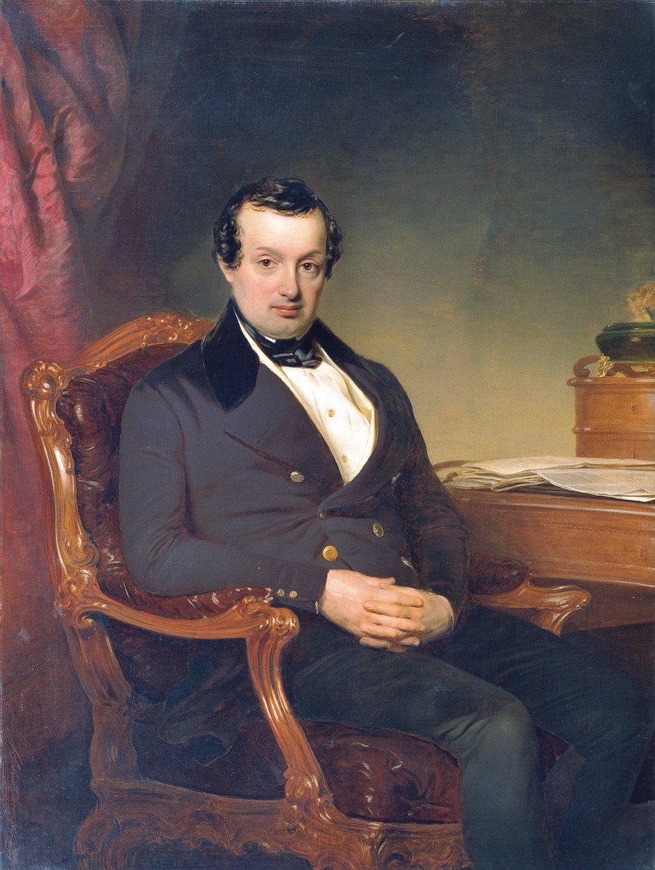 Tekstilprodusenten Hermann Todesco (1791–1844) av Franz Schrotzberg