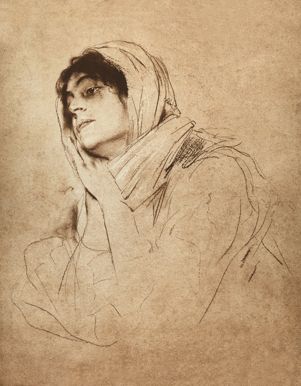 Eleonora Duse av Franz Seraph von Lenbach