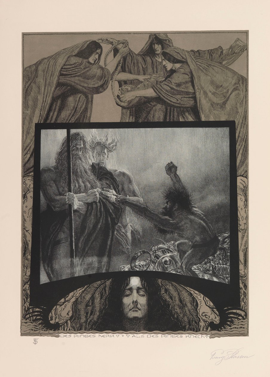 The Ring of the Nibelung, 1914. av Franz Stassen