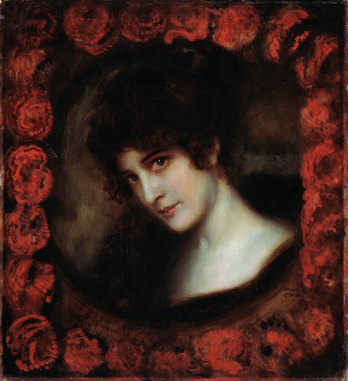 Portrett av en kvinne. av Franz Stuck Ritter von