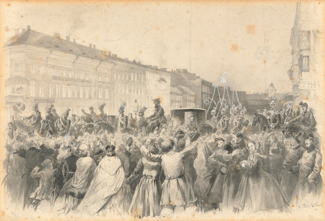 Prosesjon av Alexander II, 1862. av Franz Teichel