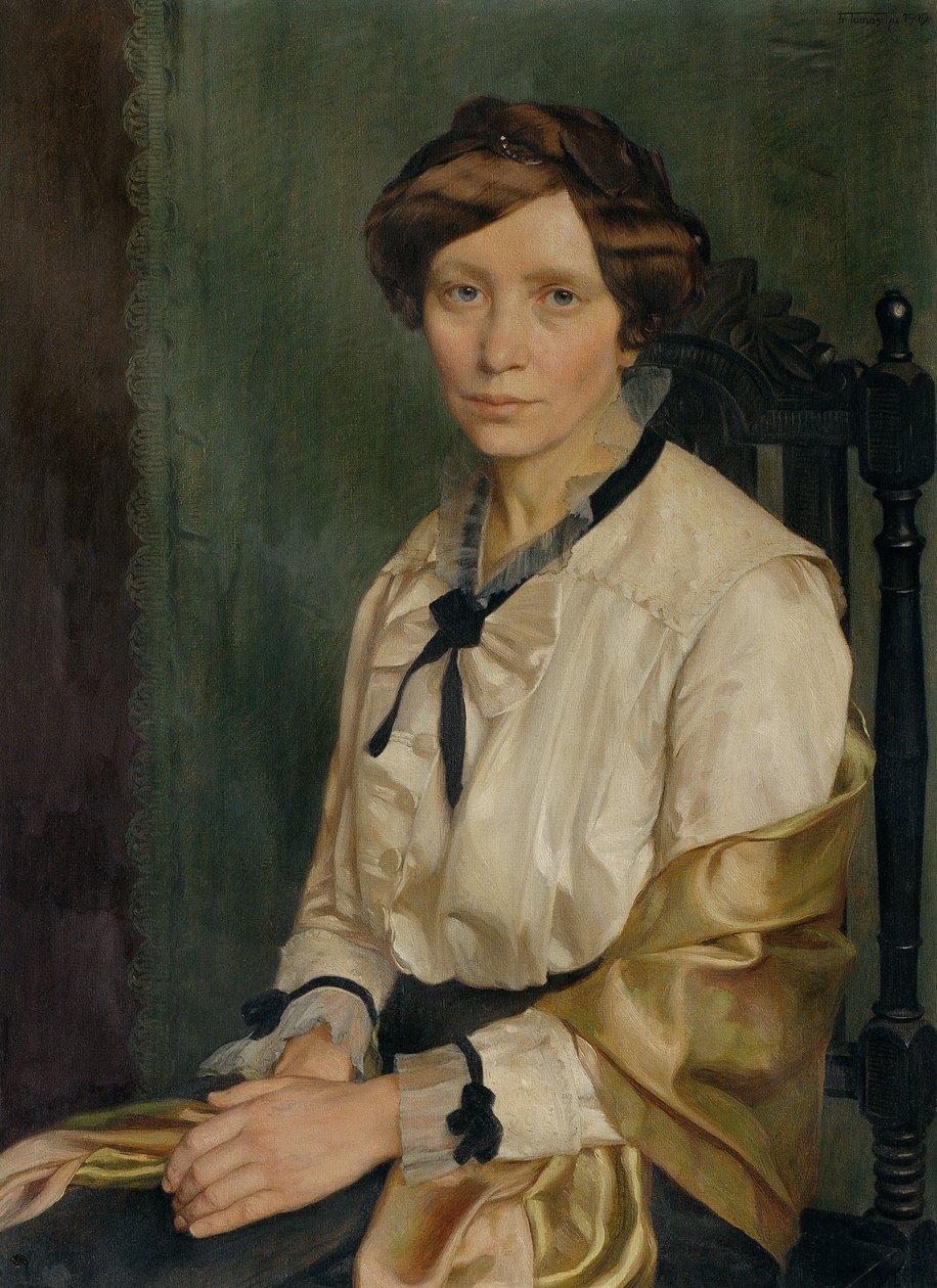 Kunstnerens kone av Franz Tomaschu