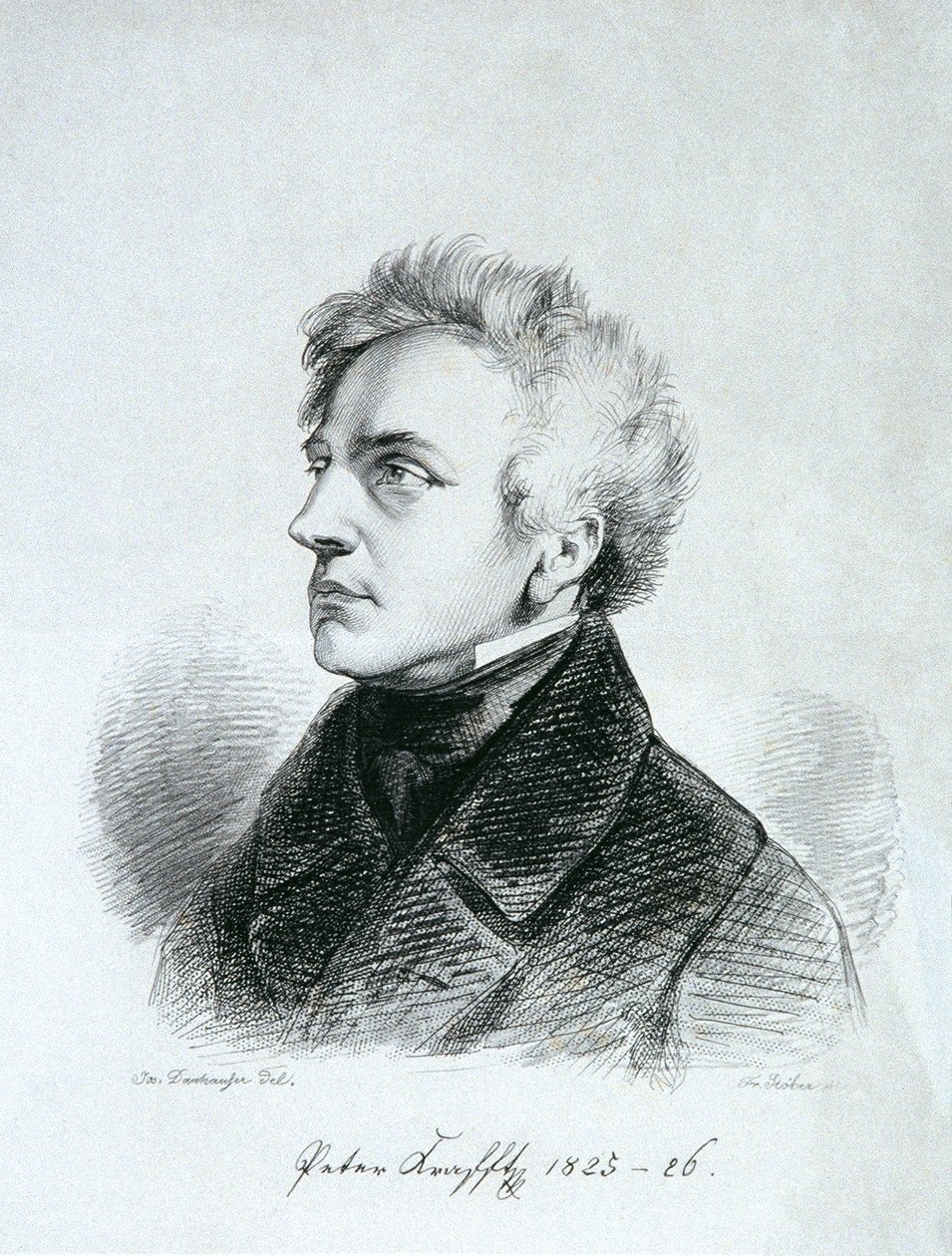 Maleren Johann Peter Krafft av Franz Xaver Stöber