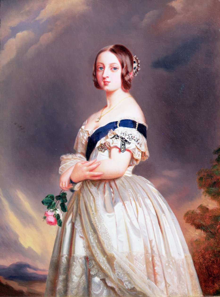 Dronning Victoria (1819-1901) 1842 av Franz Xaver Winterhalter