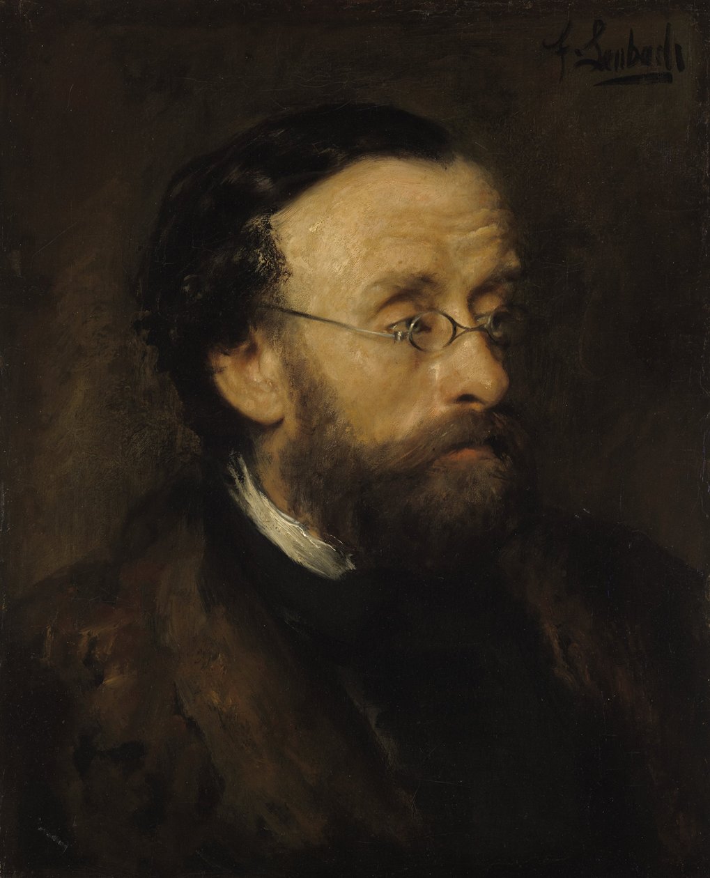 Landskapsmaleren Eduard Schleich av Franz von Lenbach