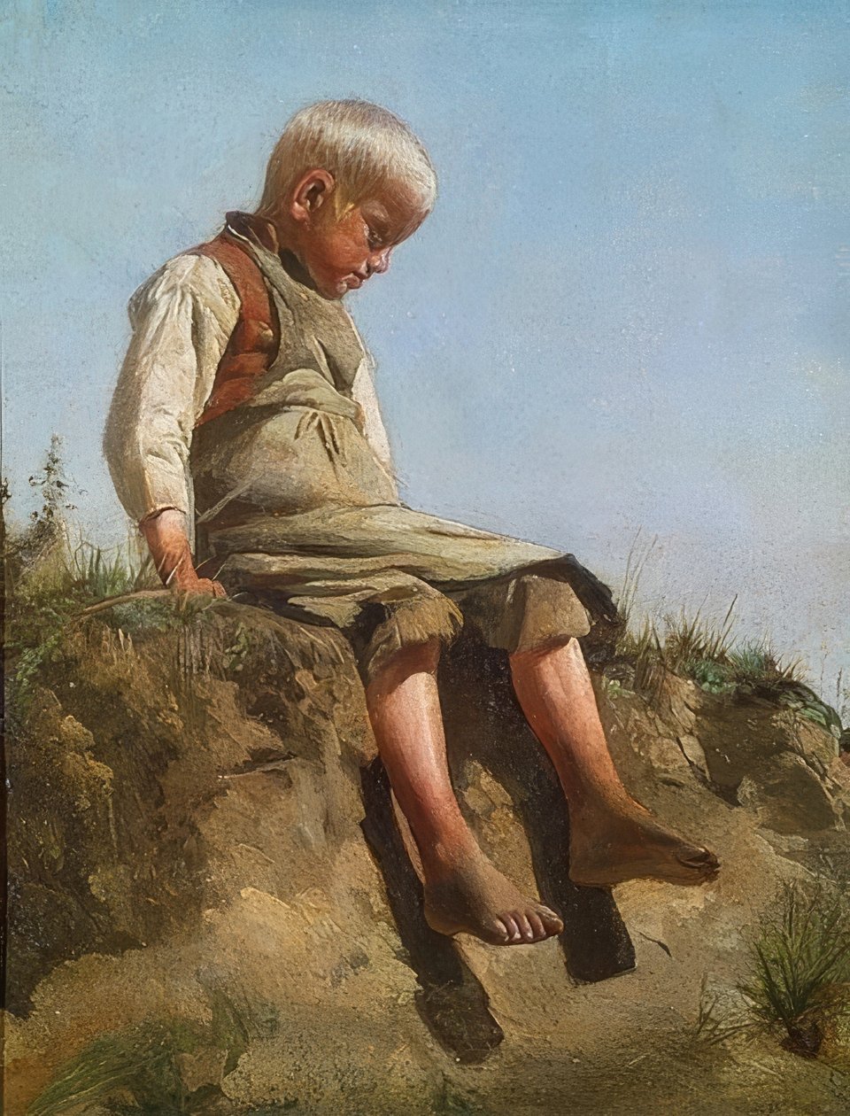 Gutt i solen. 1860 av Franz von Lenbach