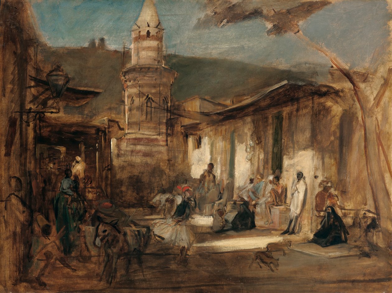 gate i Kairo av Franz von Lenbach