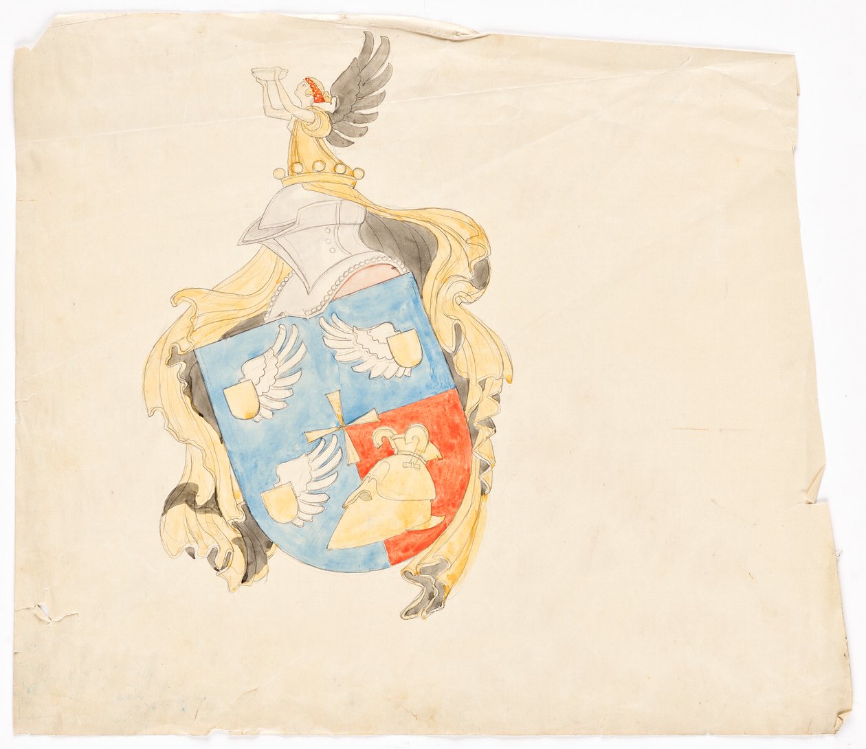 Design for et familievåpen av Franz von Matsch
