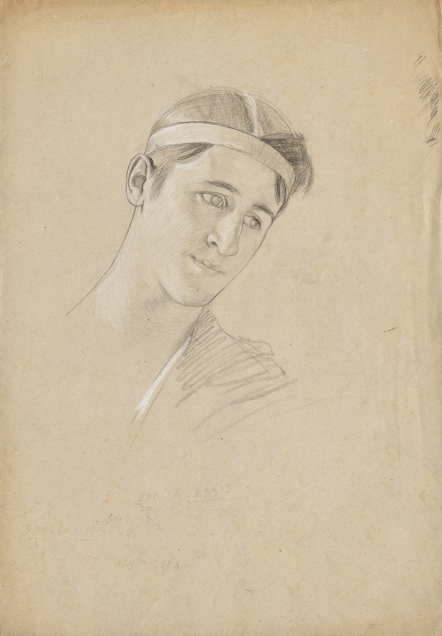 Hovedstudie for Achilles av Franz von Matsch