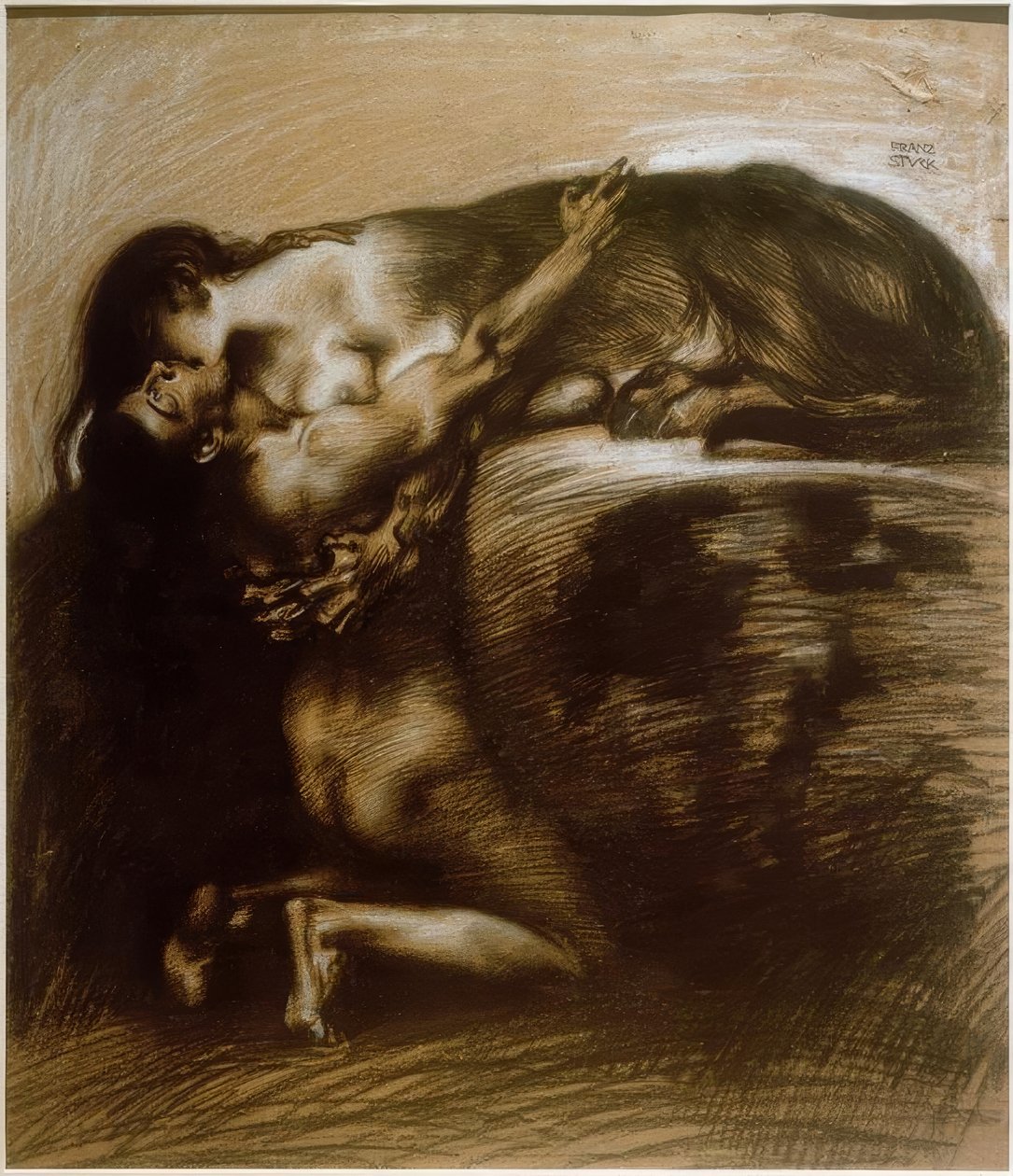 Sfinksens kyss av Franz von Stuck
