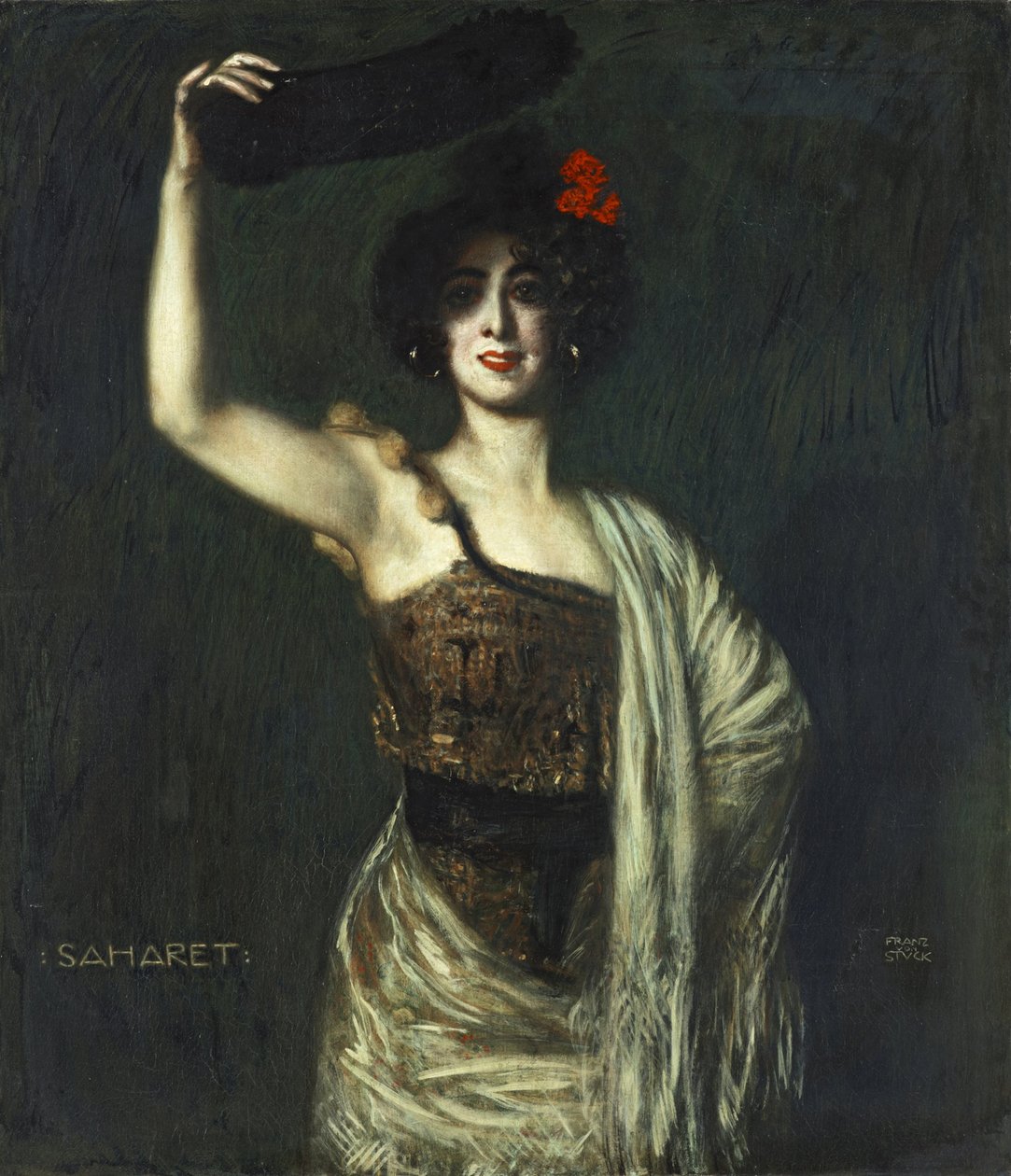 Danseren Saharet av Franz von Stuck