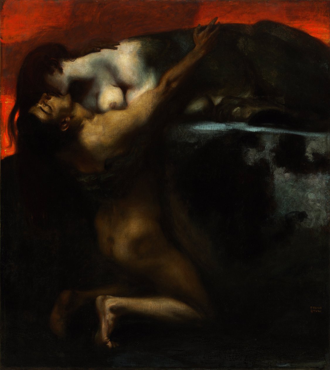 Sfinksens kyss av Franz von Stuck