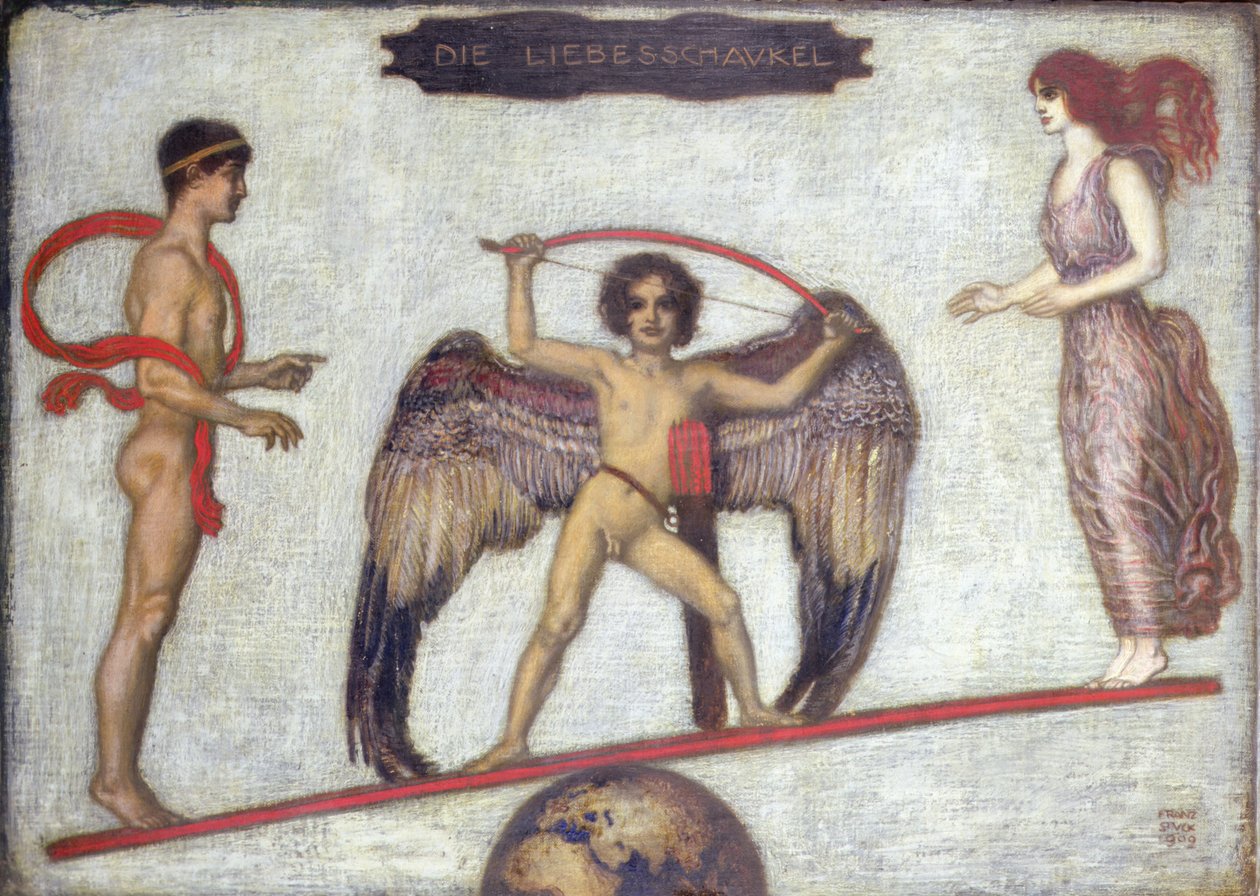 The Love Swing av Franz von Stuck
