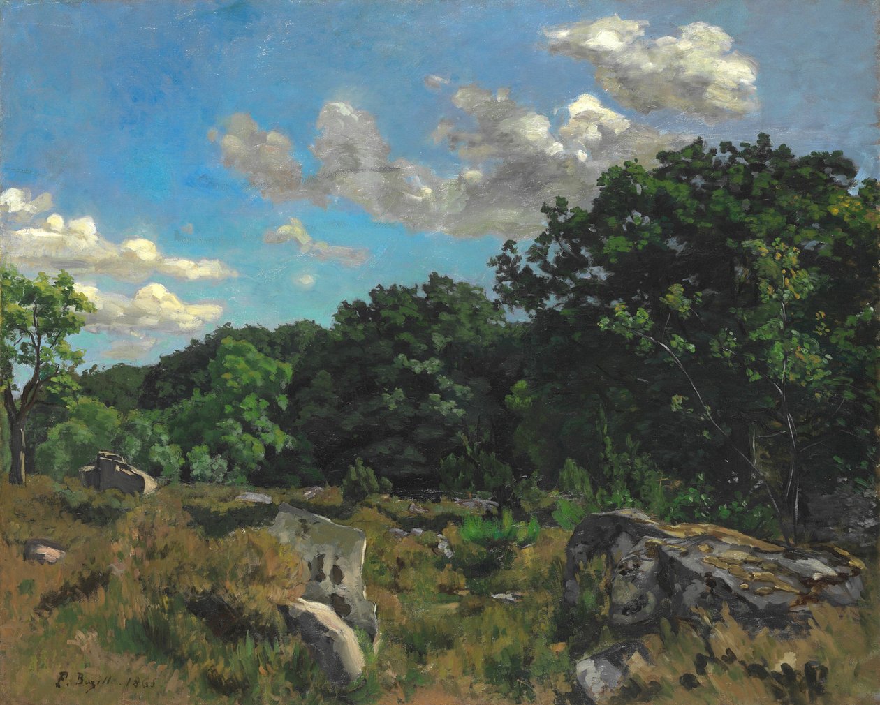 Landskap på Chailly av Frédéric Bazille