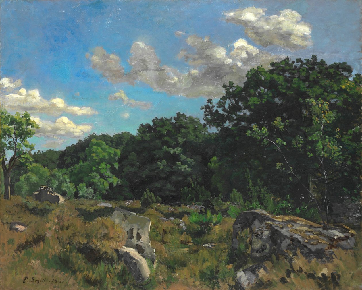Landskap ved Chailly, 1865. av Frédéric Bazille