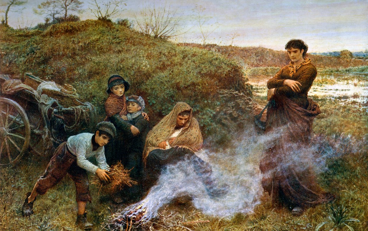The Vagrants, 1868, 1912. av Fred Walker