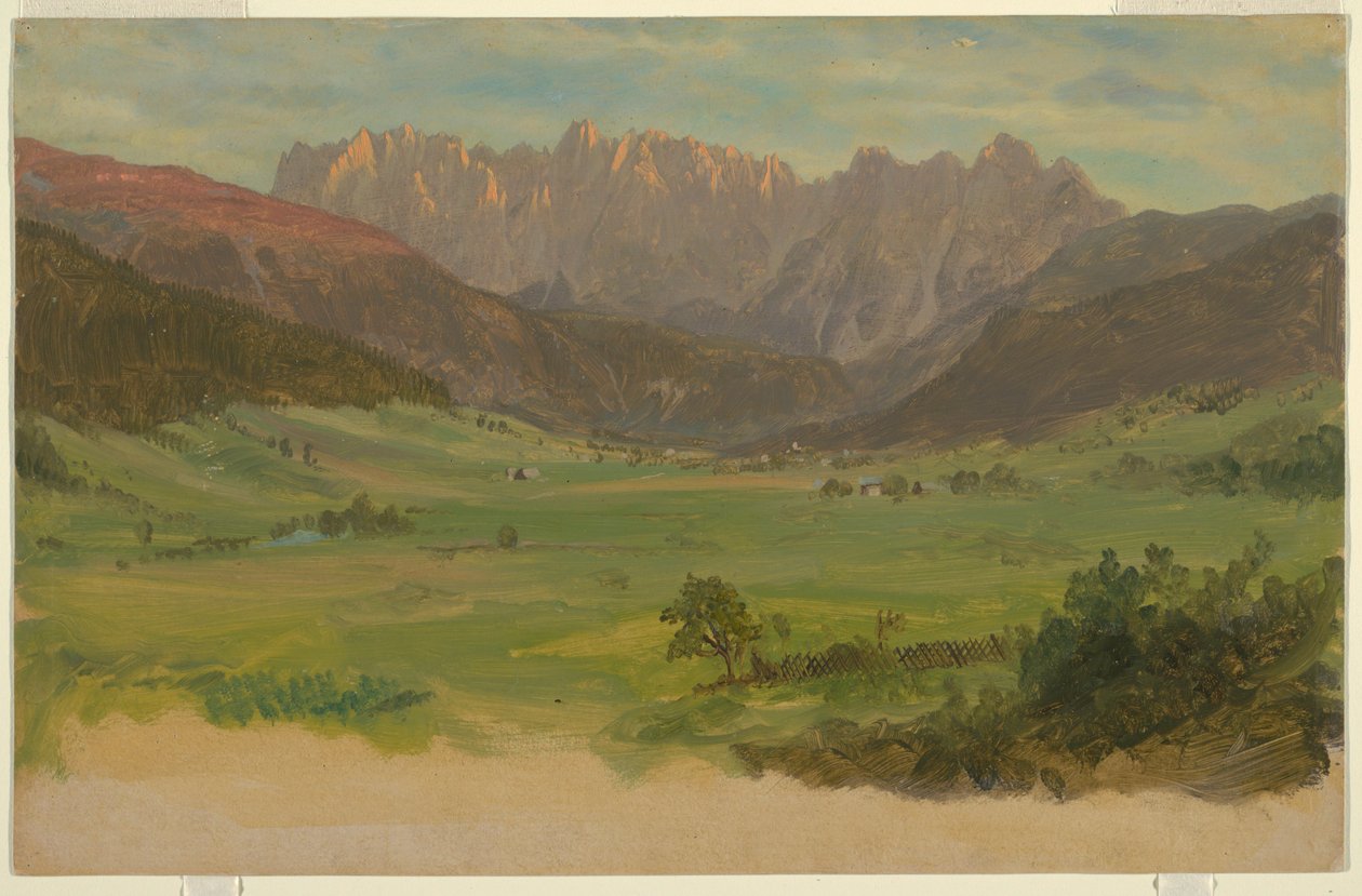 Alpint landskap av Frederic Edwin Church