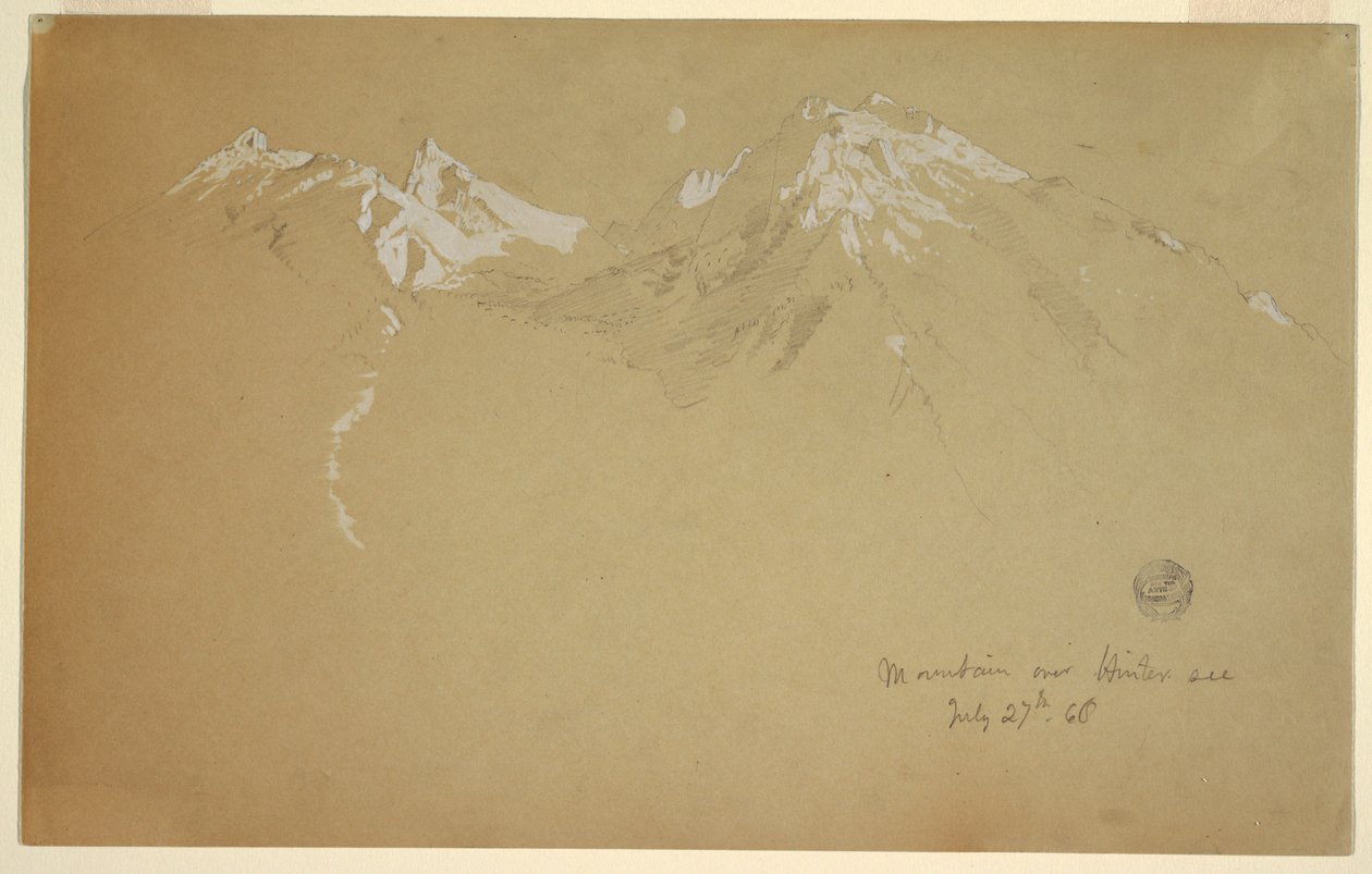 Fjell over Hintersee av Frederic Edwin Church