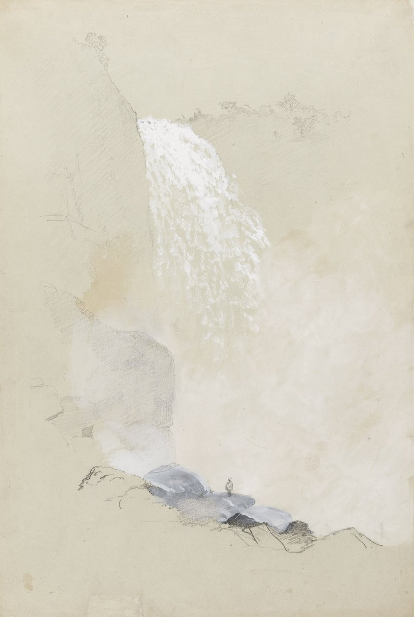 Studie av Tequendama Falls nær Bogotá, Colombia av Frederic Edwin Church