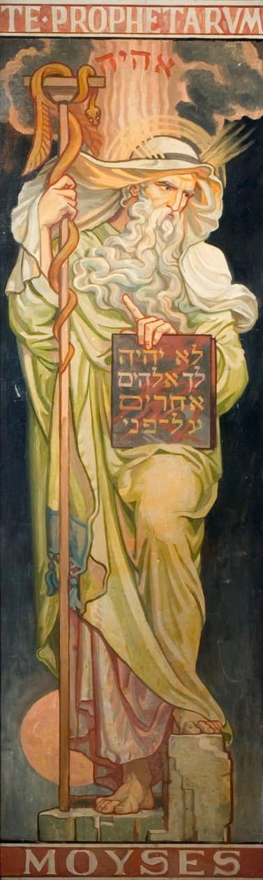 Profeter fra Det gamle testamente: Moses, ca. 1910 av Frederic James Shields