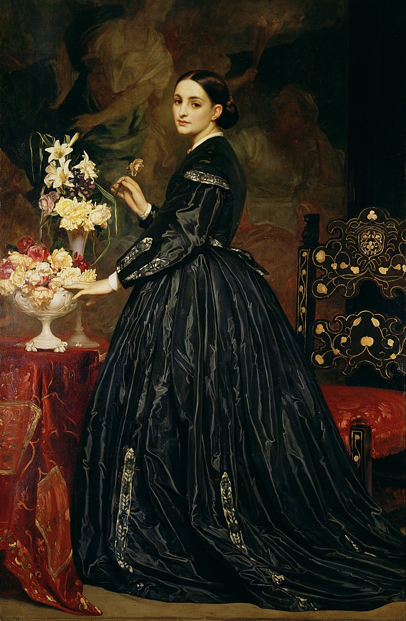Mrs James Guthrie, ca. 1864-5 av Frederic Leighton