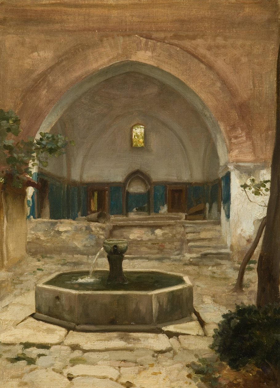 Ødelagt moske, Broussai, 1867 av Frederic Leighton