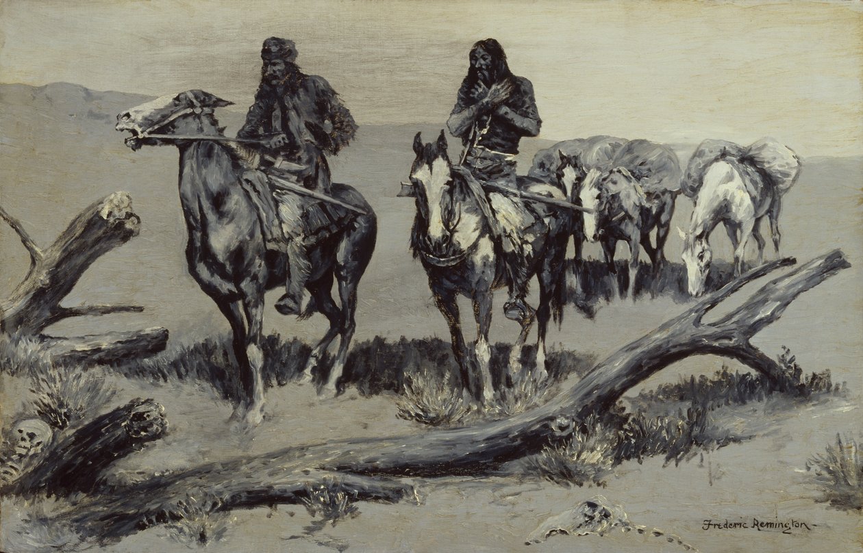 Dead Men (The Discovery), 1908 av Frederic Remington