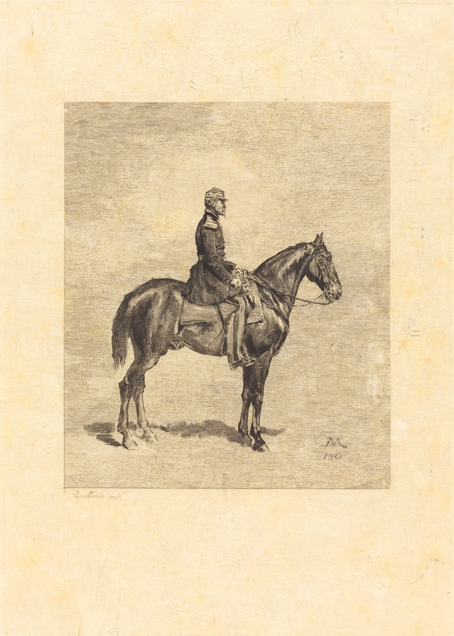 Rytter av Frederic Auguste La Guillermie after Jean Louis Ernest Meissonier